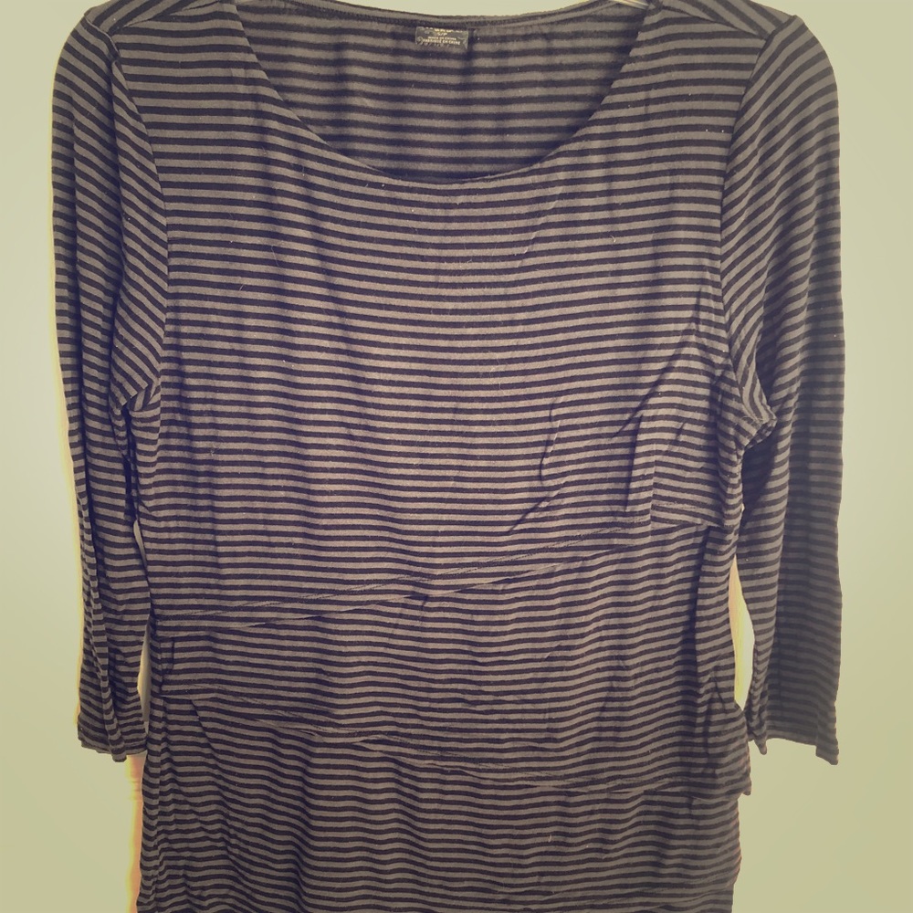 3/4 sleeve tiered top